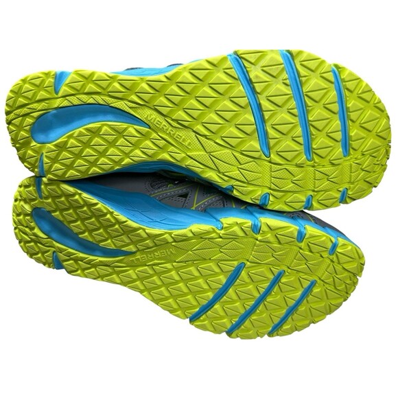 Merrell Hydro‎ Quench Water Sandals Kids Size 4M Gray Blue Yellow NWT Summer - Picture 10 of 10